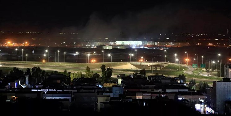 حمله پهپادي به پايگاه آمريکايي در فرودگاه اربيل