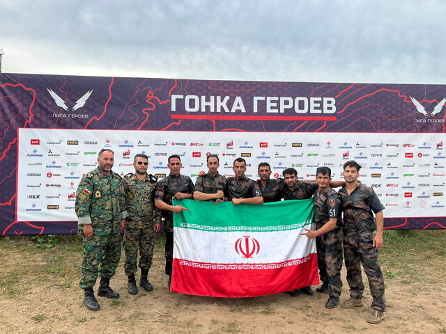 تیم اعزامی ایران در مسابقات بین المللی نظامی روسیه دوم شد