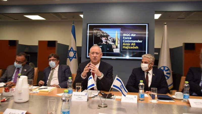 تصویر سردار حاجی زاده در اتاق جلسه وزارت خارجه اسراییل