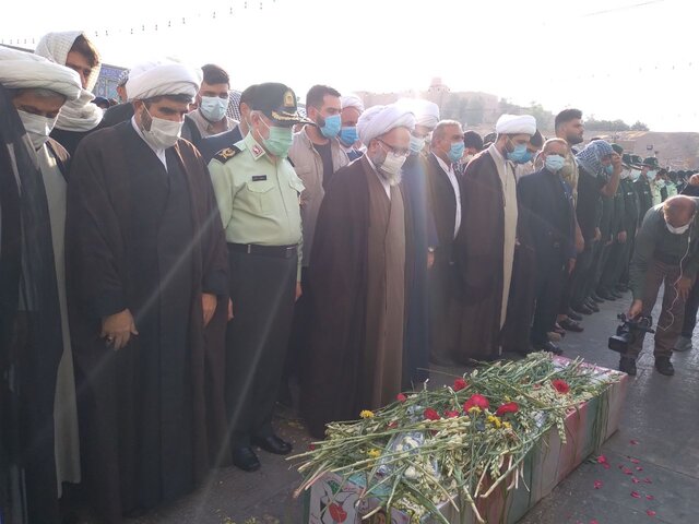 مراسم تشییع و خاکسپاری مامور شهید ناجای خوزستان برگزار شد
