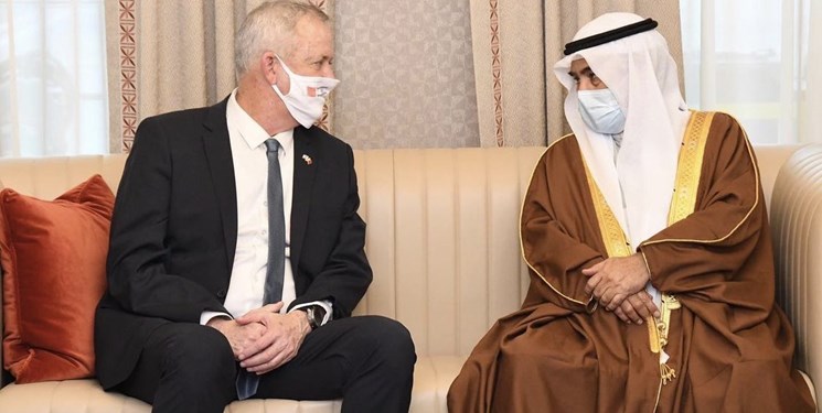 دیدار وزیر دفاع بحرین با وزیر جنگ اسرائیل
