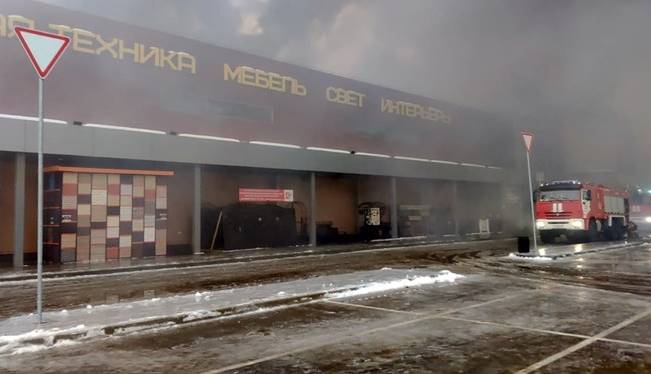 وقوع آتش‌سوزی در یک مرکز خرید دیگر در شهر مسکو
