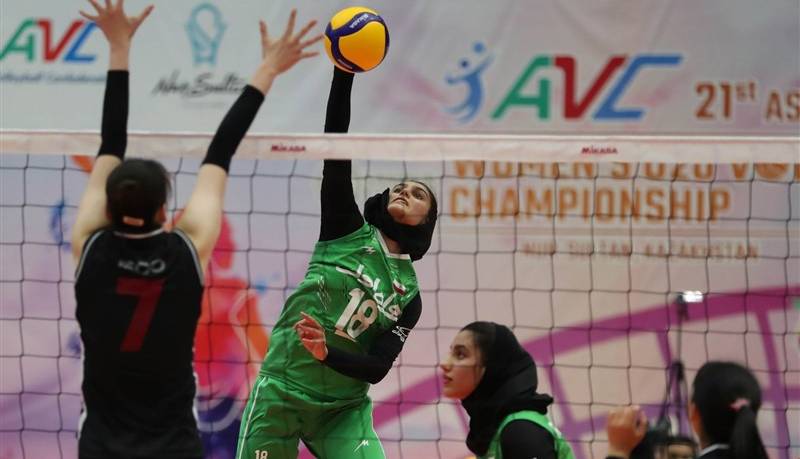 والیبال جوانان دختر آسیا/ برتری ایران برابر هند
