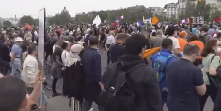 تظاهرات در فرانسه علیه طرح کرونایی ماکرون