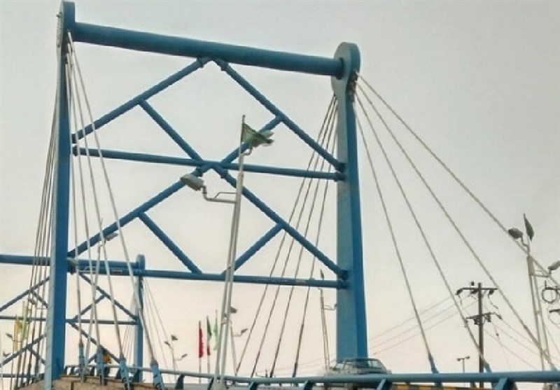 پل کابلی آبادان مسدود شد
