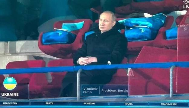 پوتین در مراسم افتتاحیه المپیک پکن خواب بود!