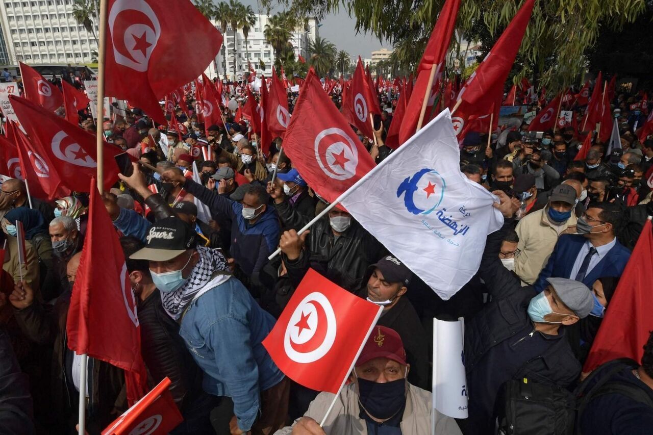 تظاهرات گسترده در تونس علیه رئیس‌جمهوری
