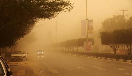 ۱۲ شهر خوزستان درگیر گرد و غبار شدید