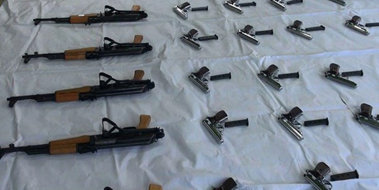 کشف محموله اسلحه‌های قاچاق در غرب کشور