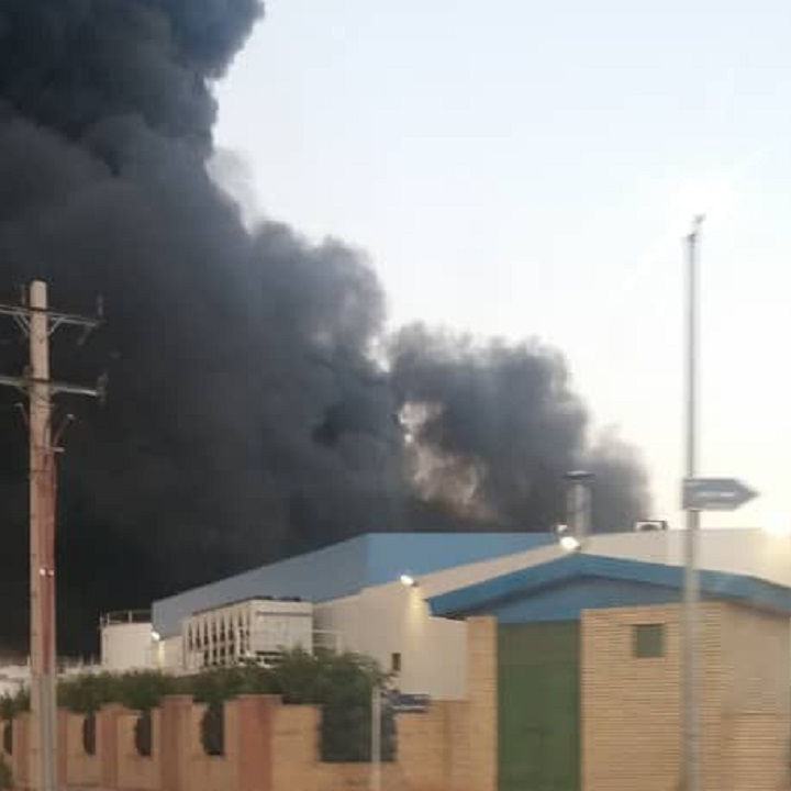 آتش سوزی دریک شرکت صنعتی در زرندیه