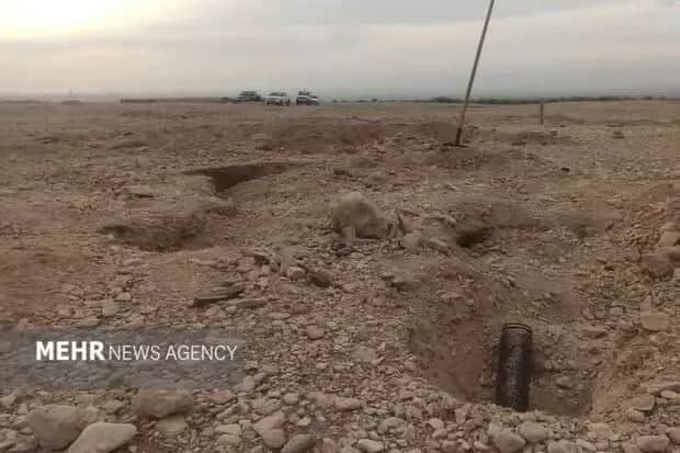 پیدا شدن گلوله توپ ۱۰۷ و مهمات جنگی در منطقه آبگرم دهلران